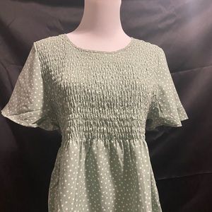 Maternity Green shirt